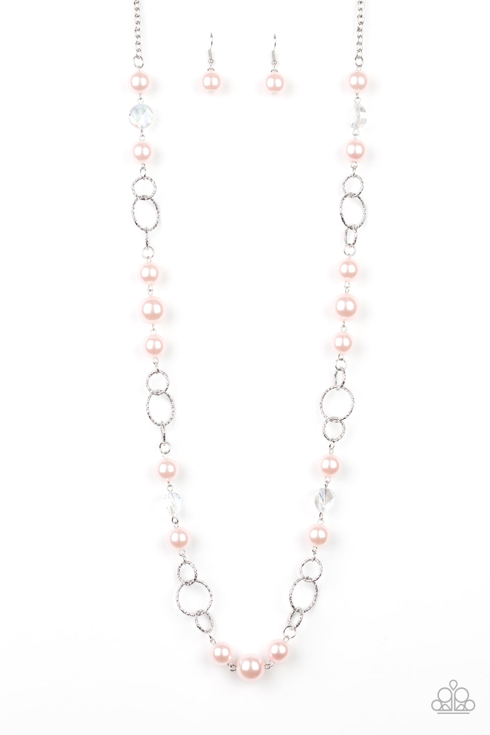 Paparazzi Necklace ~ Prized Pearls - Pink