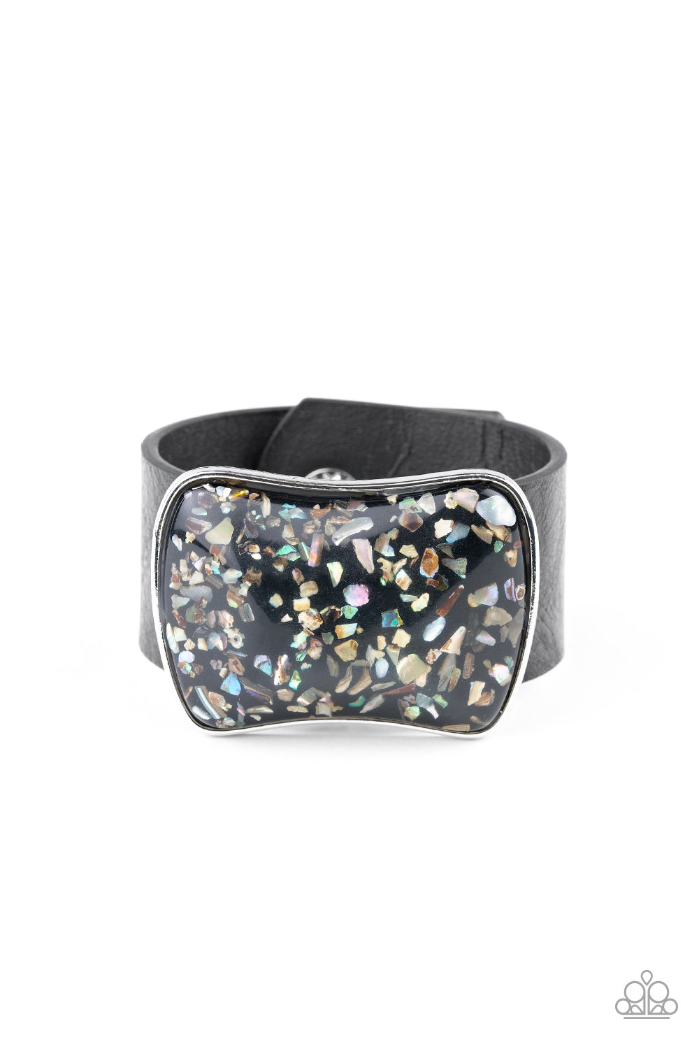 Twinkle Twinkle Little ROCK STAR - Black Iridescent Bracelet Paparazzi Accessories Urban Bracelet