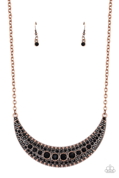 Moon Child Magic Copper Necklace Paparazzi Accessories $5 Jewelry online ##P2ST-CPXX-074XX