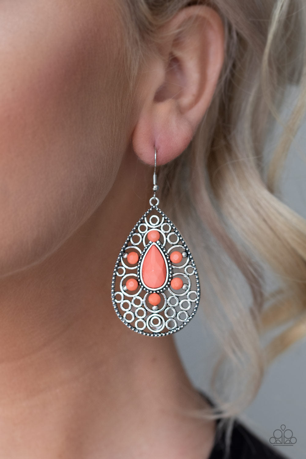 Paparazzi Earring ~ Modern Garden - Orange