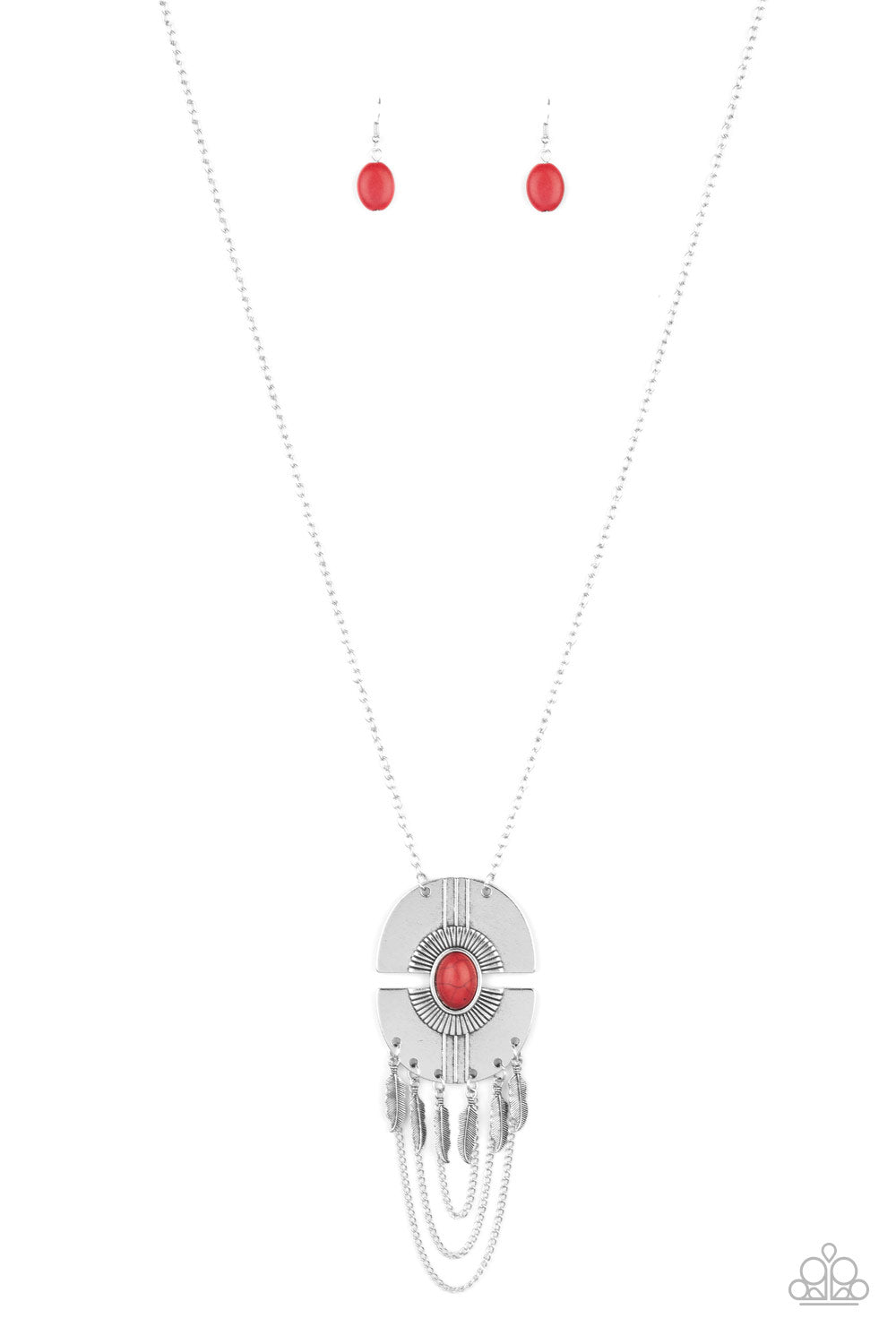 Paparazzi Necklace ~ Desert Culture - Red Necklace