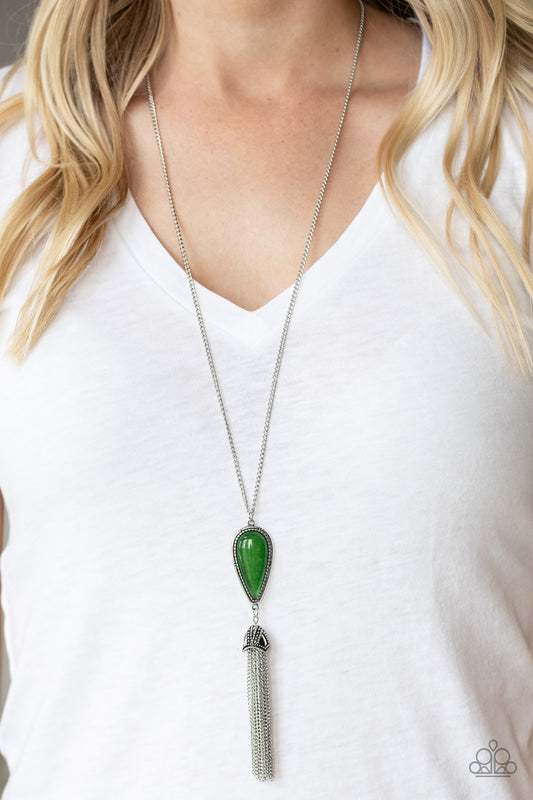 Paparazzi Zen Generation - Green Necklace #P2SE-GRXX-196XX