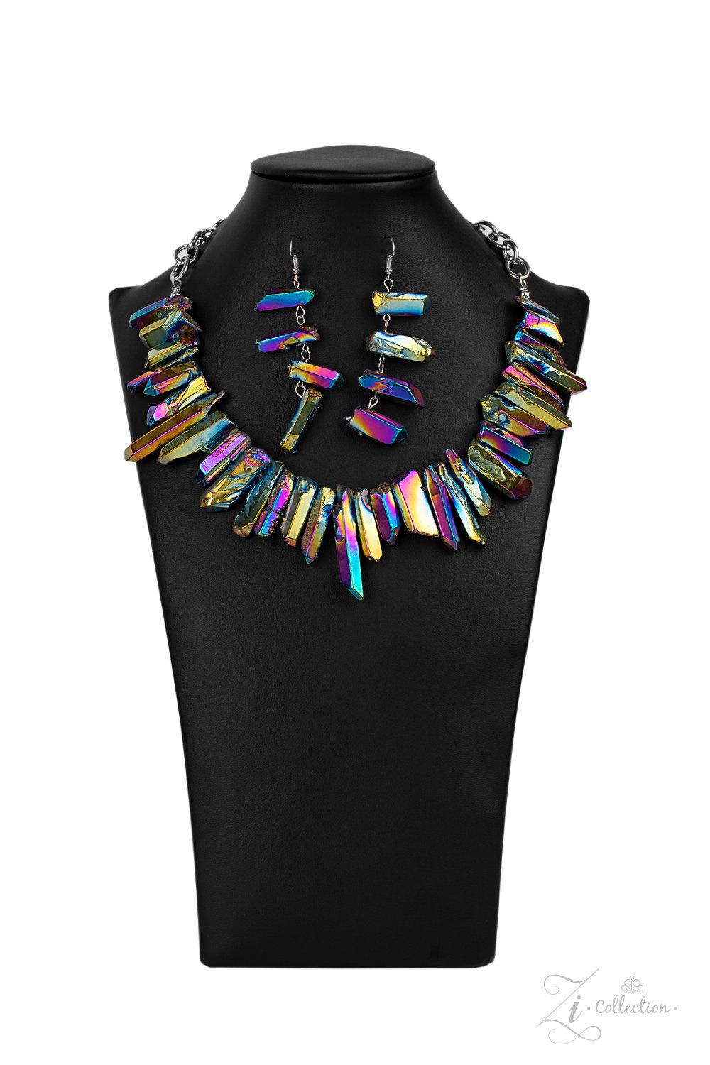 Charismatic Oil Spill Necklace Paparazzi Accessories 2020 Zi Collection. Zi signature collection