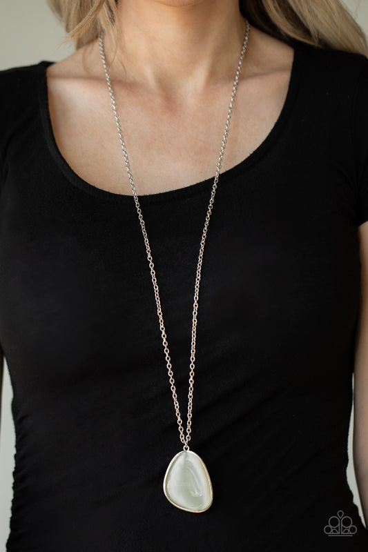 Paparazzi Ethereal Experience White Long Necklace. Get Free Shipping. #P2RE-WTXX-506XX