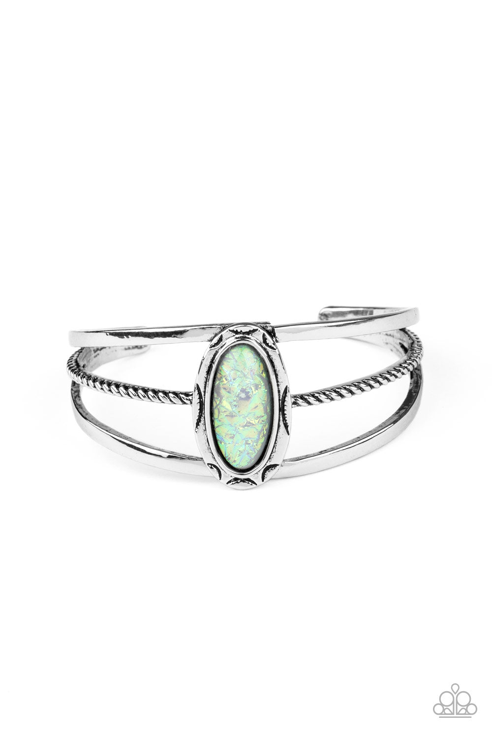 Stone Sahara - Multi Iridescent Bracelet Paparazzi Accessories $5 Jewelry #P9SE-MTXX-134XX