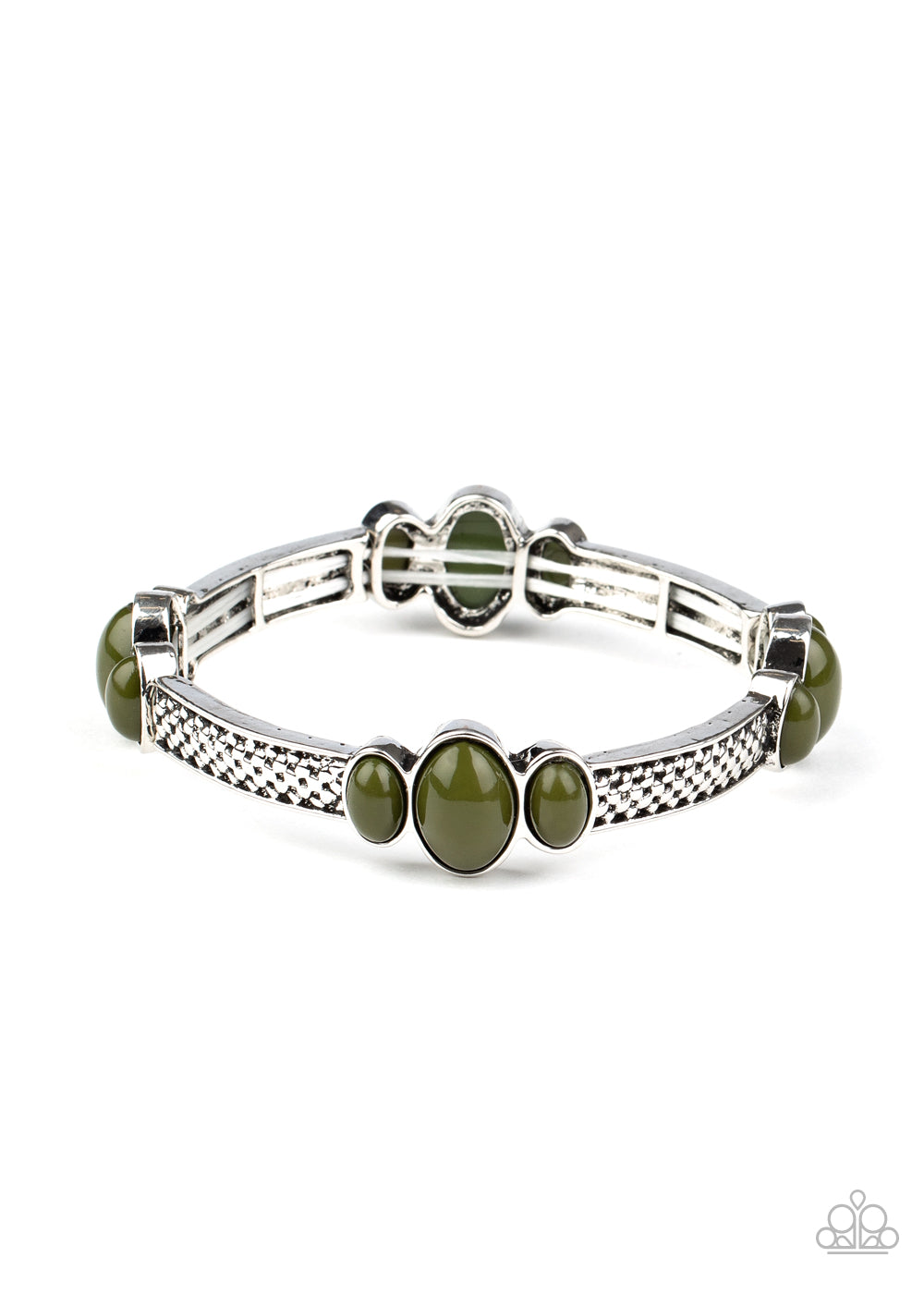 Instant Zen - Green Bracelet Paparazzi Accessories Stretchy Bracelet