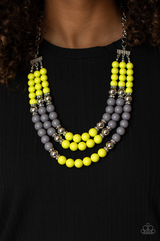 Paparazzi BEAD Your Own Drum Yellow Necklaces. Get Free Shipping. #P2ST-YWXX-066XX