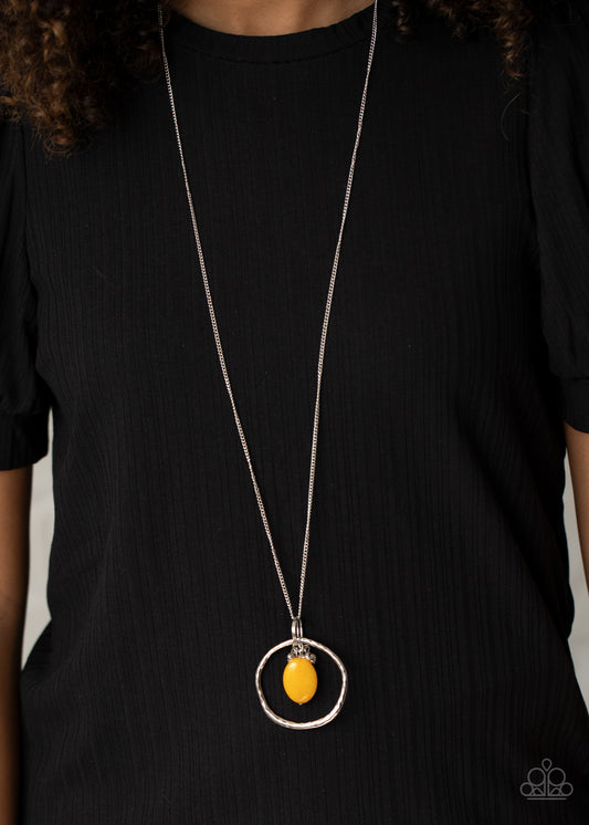 Paparazzi Necklace ~ Zion Zen - Yellow Stone Necklace