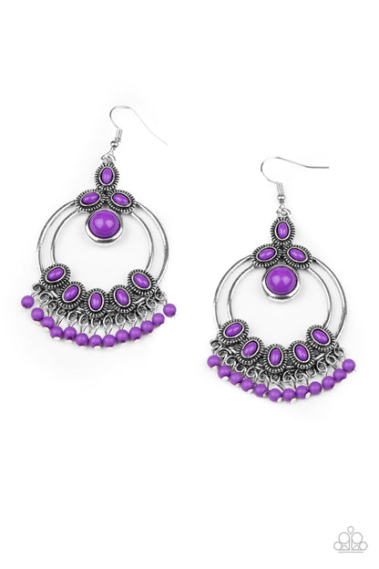 Palm Breeze Purple Earring Paparazzi Accessories. Fringe Earring. Get Free Shipping. 