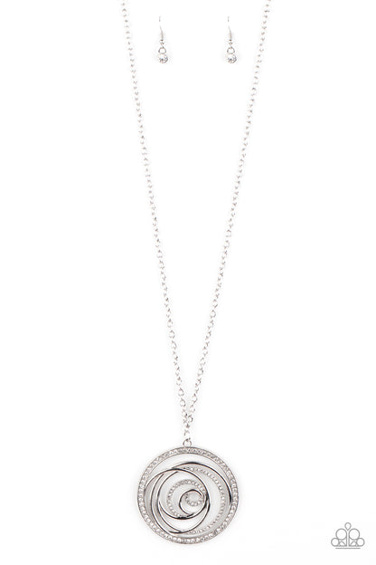 Paparazzi Necklace ~ Subliminal Sparkle - White