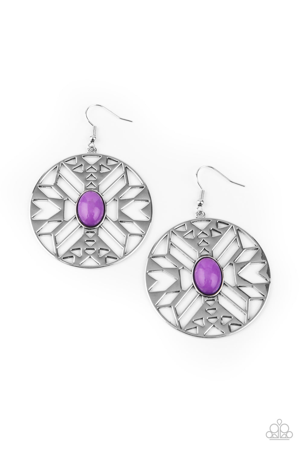 Paparazzi Southwest Walkabout Purple Earrings. Get Free Shipping and returns! #P5TR-PRXX-047XX