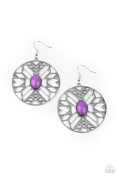 Paparazzi Southwest Walkabout Purple Earrings. Get Free Shipping and returns! #P5TR-PRXX-047XX