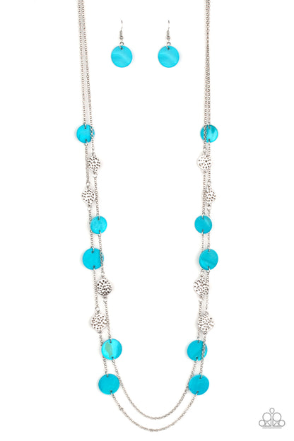 Paparazzi Ocean Soul - Blue Necklace Jewellery. Free Shipping! #P2SE-BLXX-428XX