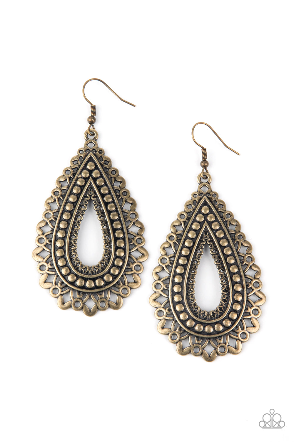 Texture Garden Brass Earrings Paparazzi $5 Jewelry. Subscribe & Save. Floral pattern brass earrings