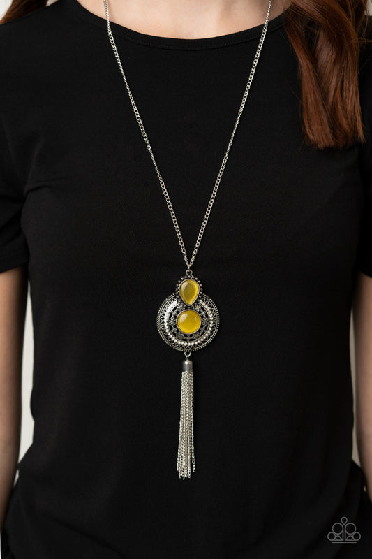 Paparazzi Mountain Mystic Yellow Necklace. Get Free Shipping. P2WH-YWXX-250XX.