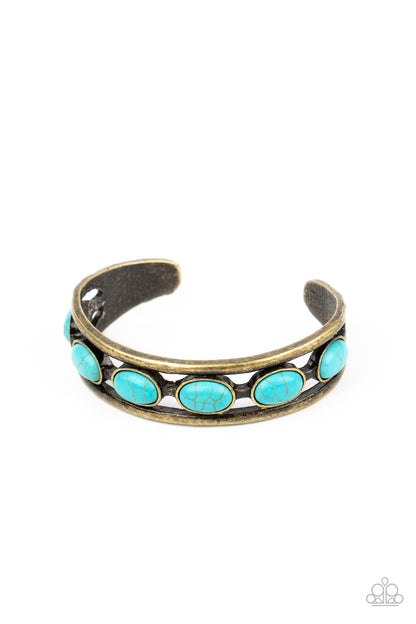 Paparazzi River Rock Canyons Brass Bracelet. #P9SE-BRXX-061XX. Get Free Shipping.