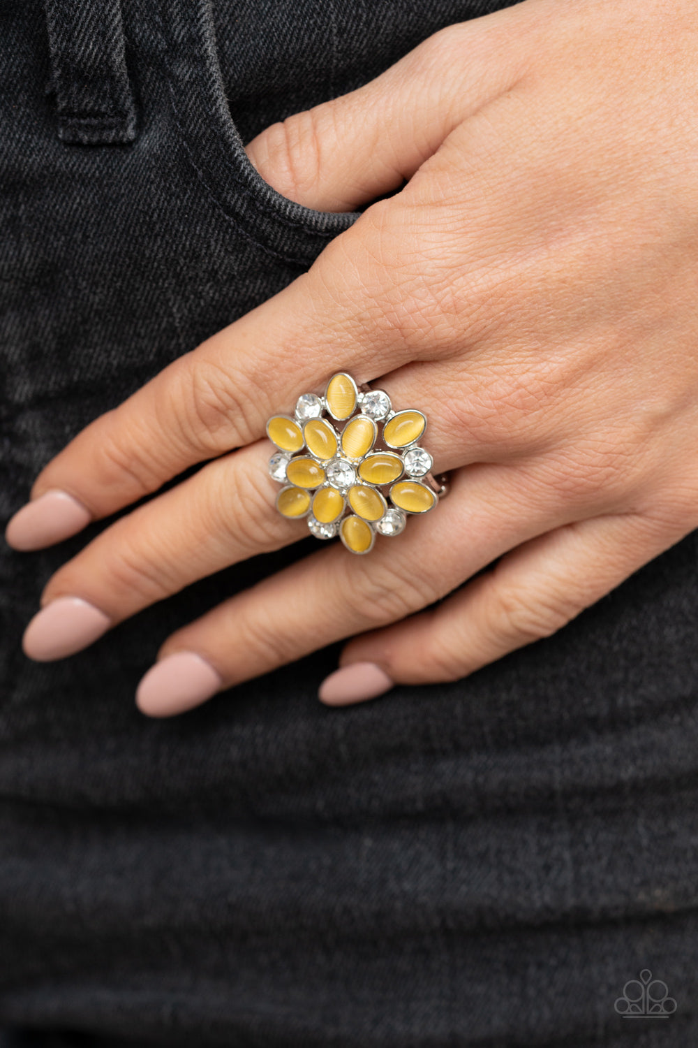 Paparazzi Ring ~ Hopes and GLEAMS - Yellow Moonstone Ring Paparazzi