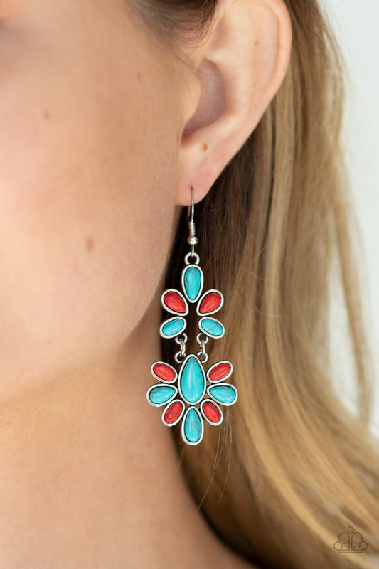 Paparazzi Cactus Cruise Multi Earring. #P5SE-MTXX-072XX. Stone earring