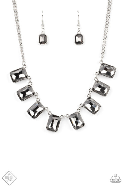 Paparazzi Necklace ~ After Party Access - Silver January 2021 Fashion Fix Necklace