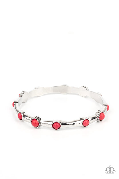 Rebel Sandstorm Red Bracelet Paparazzi Accessories. Subscribe & Save. Red Bangle bracelet. Earthy