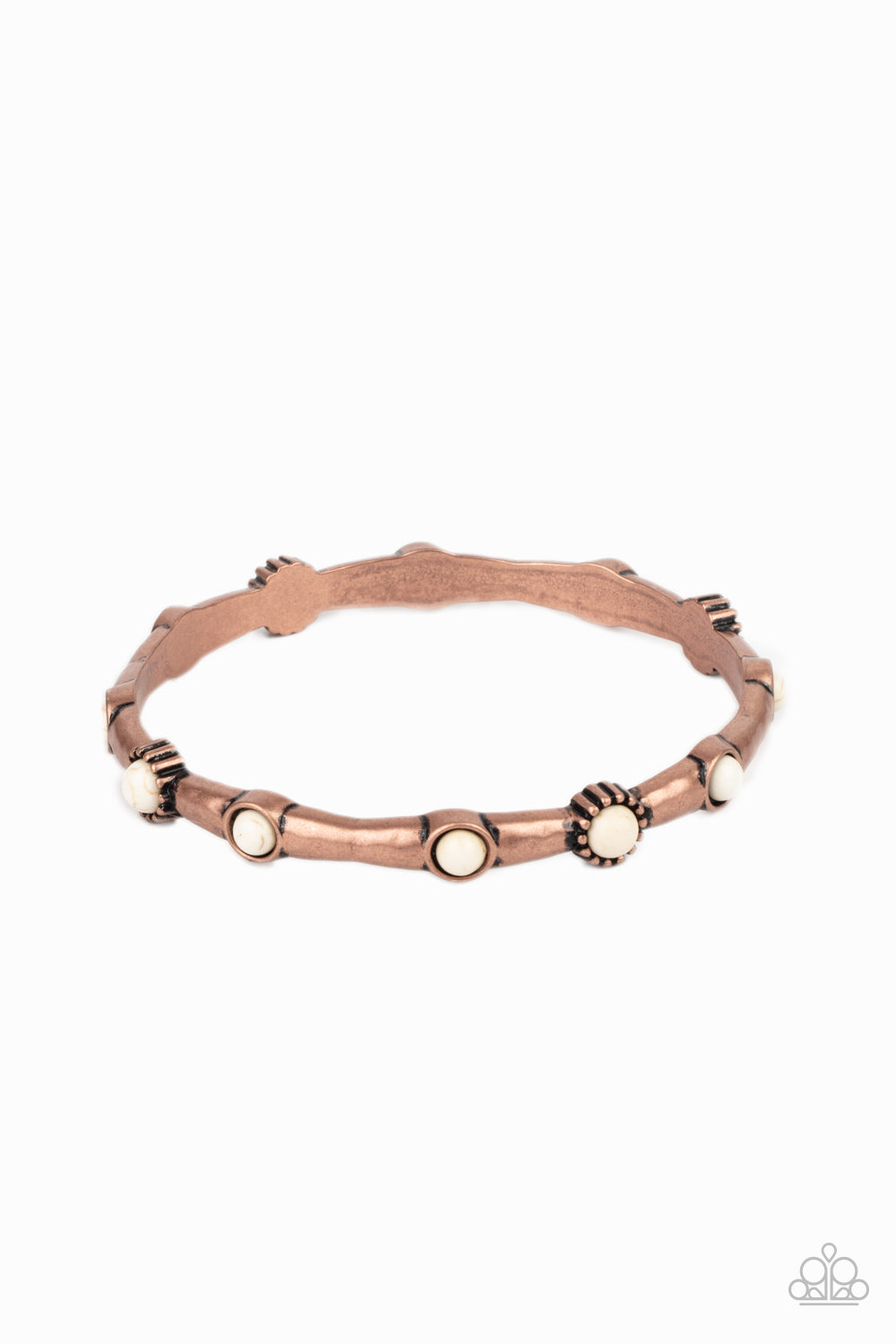 Rebel Sandstorm - Copper Bangle Bracelet Paparazzi