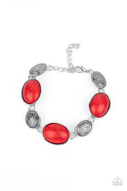 Paparazzi Cactus Country - Red Bracelet