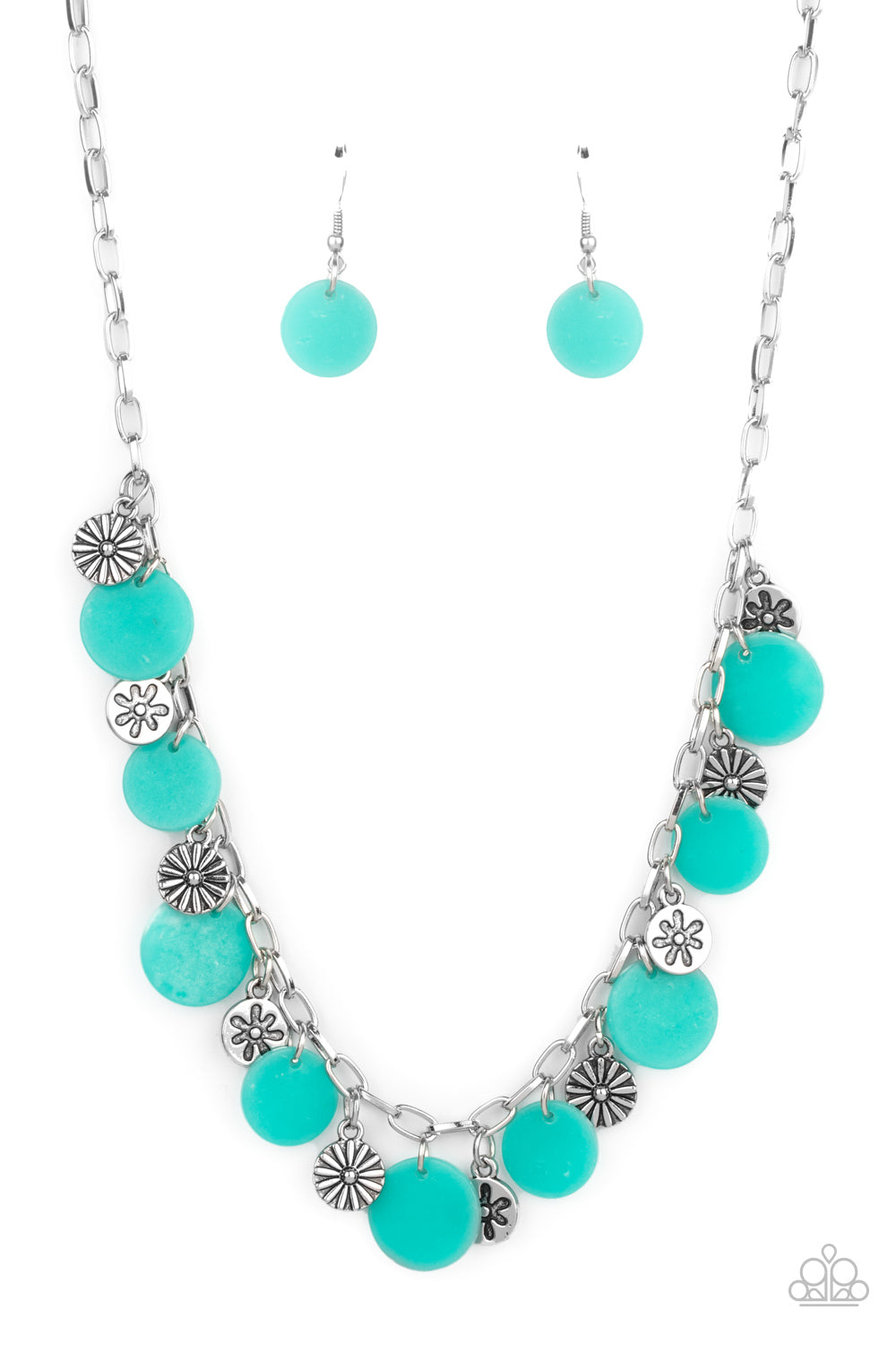 Paparazzi Necklace Flower Powered - Blue