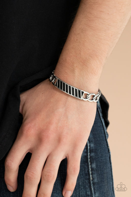 Paparazzi Bracelet ~ Keep Your Guard Up - Silver