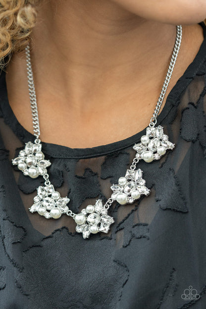 Paparazzi HEIRESS of Them All White Necklace $5 Jewelry. #P2RE-WTXX-533XX. Subscribe & Save