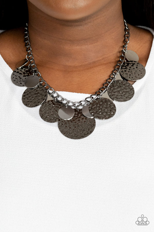 Paparazzi Industrial Grade Glamour - Black Necklace. Subscribe & Save. #P2ST-BKXX-140XX