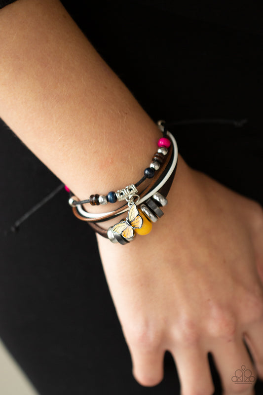 Paparazzi Bracelet ~ Bodacious Butterfly - Multi - Butterfly Bracelet