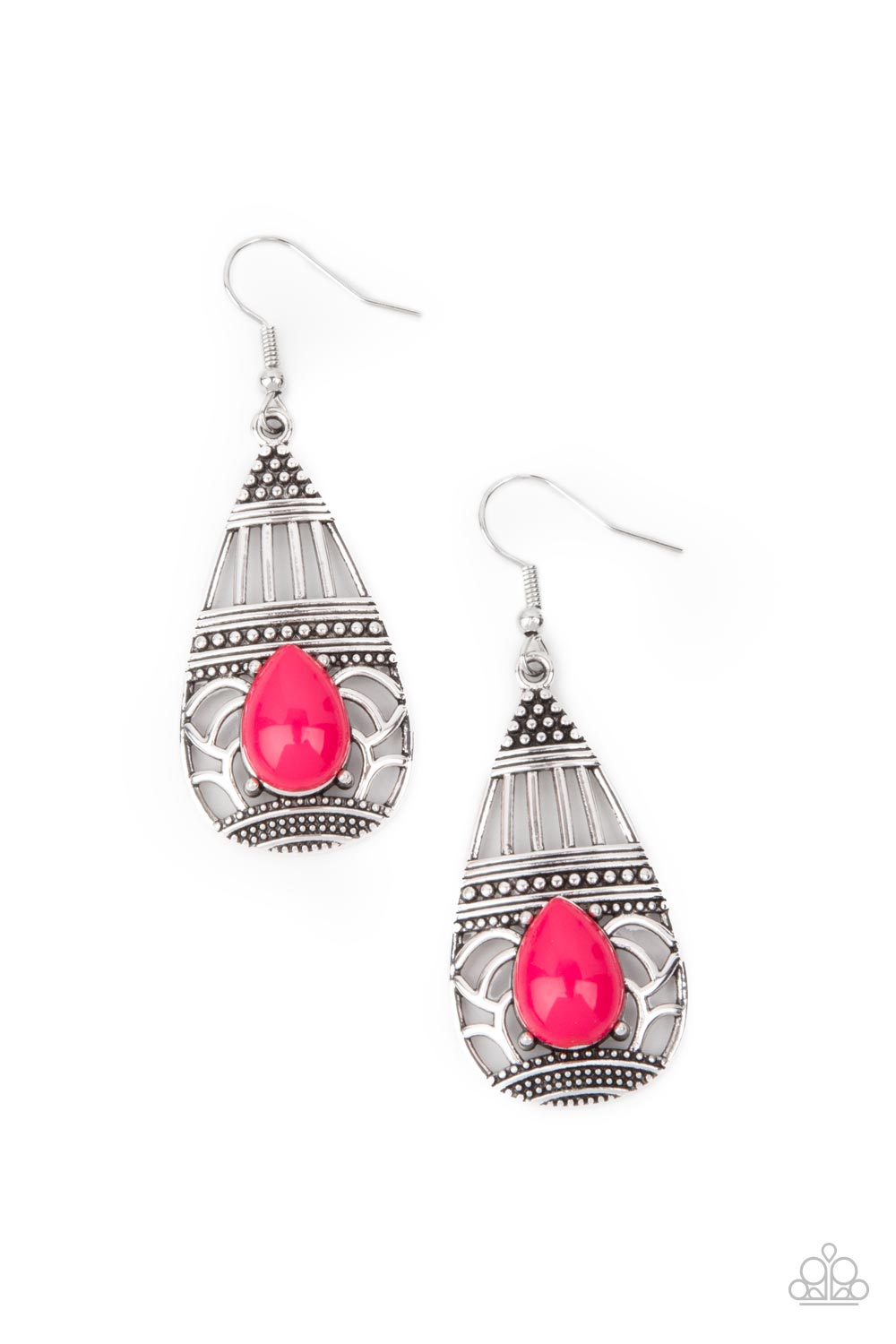 Paparazzi Earring ~ Eastern Essence - Pink