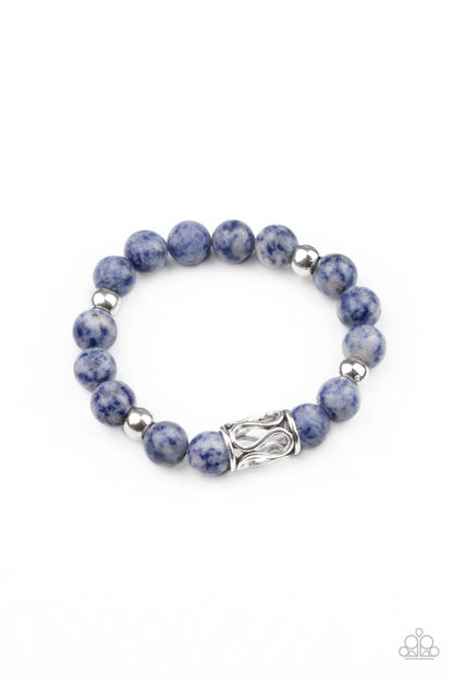 Soothes The Soul Blue Bracelet Paparazzi $5 Jewelry. Get Free Shipping. #P9UR-BLXX-171XX. Stretchy