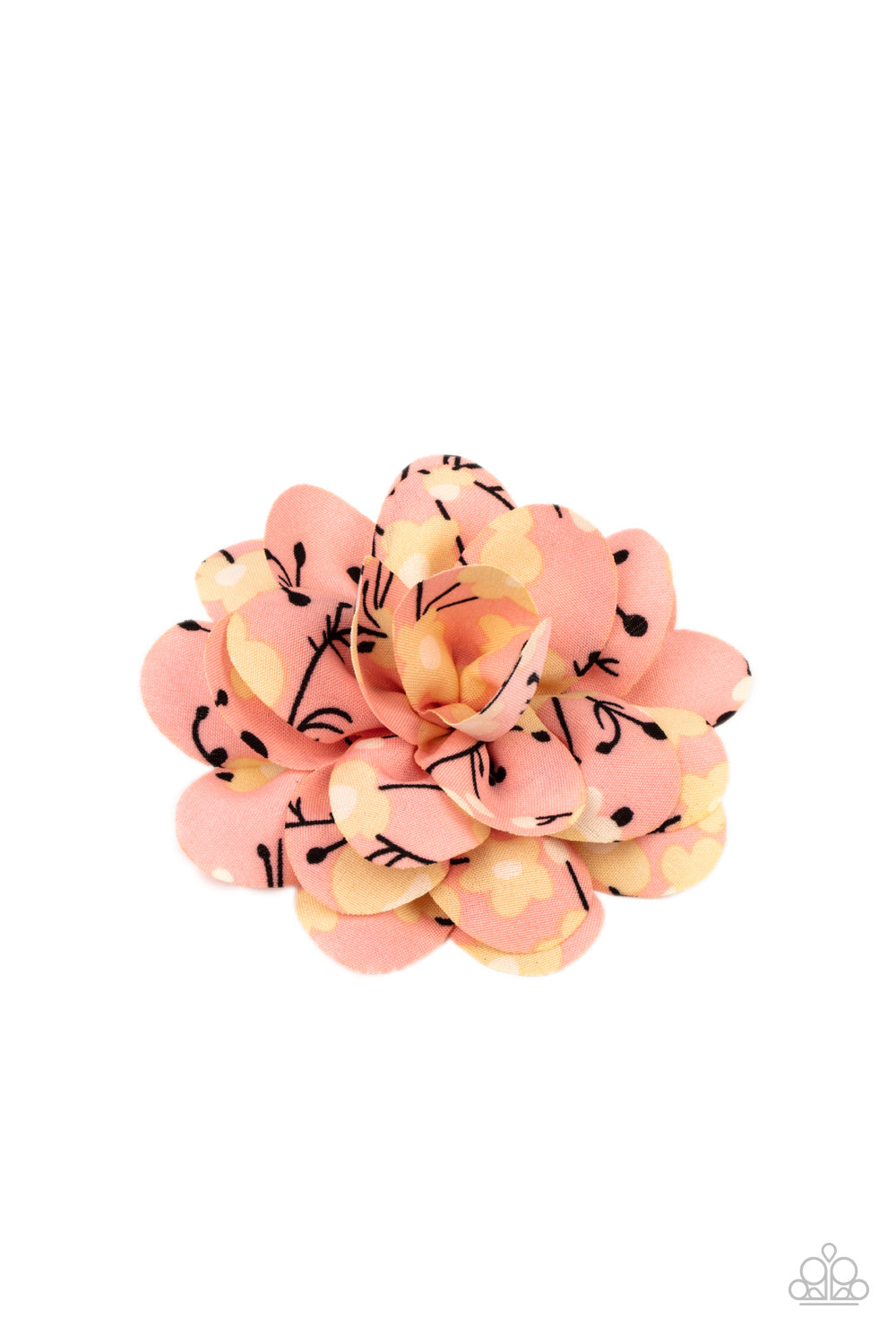 Paparazzi Hair Clip ~ Springtime Eden - Orange