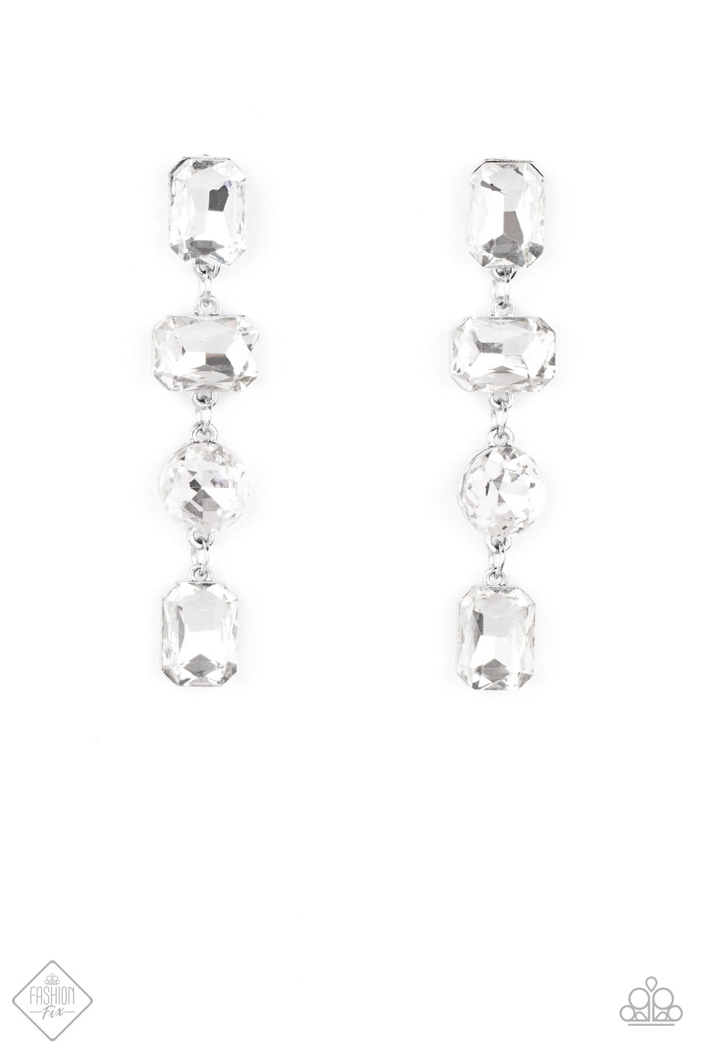 Cosmic Heiress White Earrings Paparazzi Accessories. Subscribe & Save! #P5PO-WTXX-278ZV