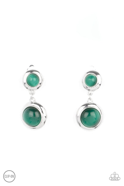 Paparazzi Subtle Smolder Green Earring. Green Moonstone earring. Subscribe & Save. 