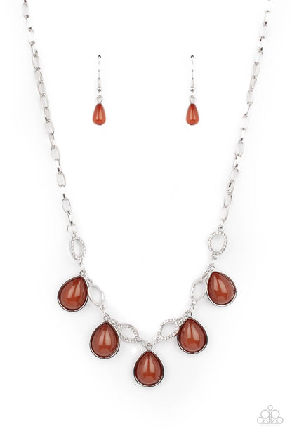 Paparazzi Majestically Mystic - Brown Necklace. #P2ST-BNXX-055XX. Subscribe & Save