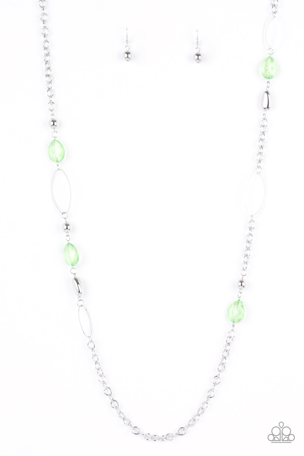 Paparazzi SHEER As Fate - Green Necklace