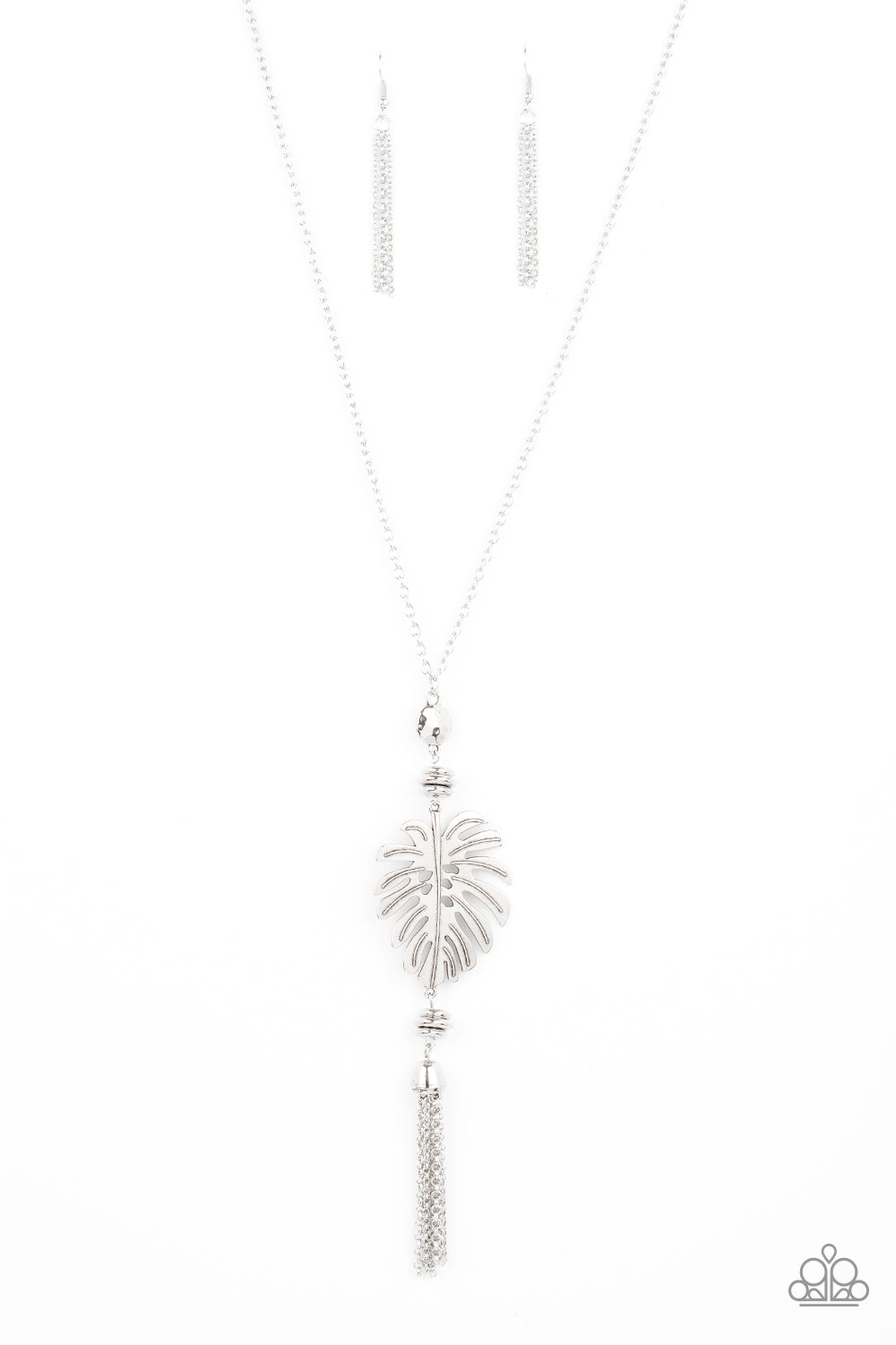 Paparazzi Palm Promenade - Silver Necklace #P2SE-SVXX-142XX