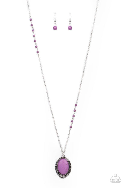 Paparazzi Plateau Paradise - Purple Necklace #P2SE-PRXX-211XX