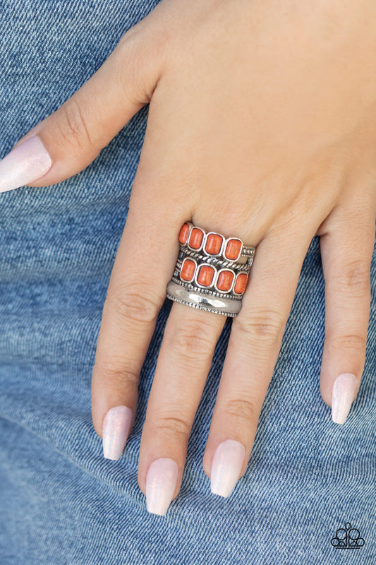 Paparazzi Ring ~ Mojave Monument - Orange