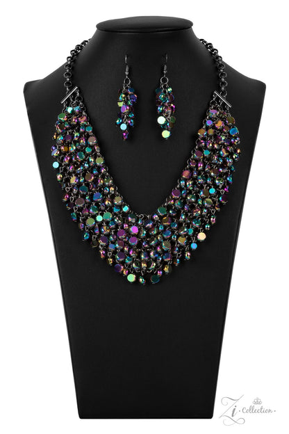 Vivacious Multi Necklace Paparazzi Accessories Oil Spill Necklace 2021 Zi Necklace. Free Shipping