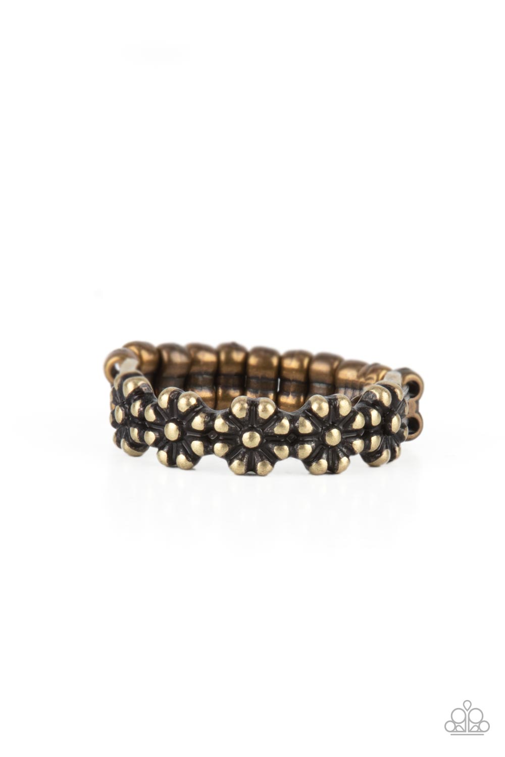 ​​Farmhouse Fashion Brass Ring Paparazzi Accessories. Dainty Ring. Get Free Shipping.