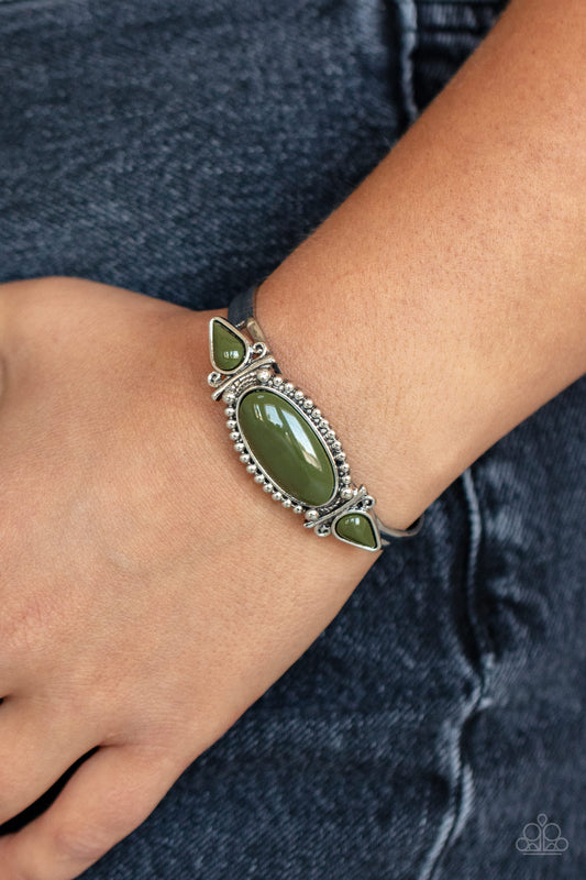 Tribal Trinket Green Bracelet Paparazzi Accessories #P9SE-GRXX-143XX. Subscribe & Save