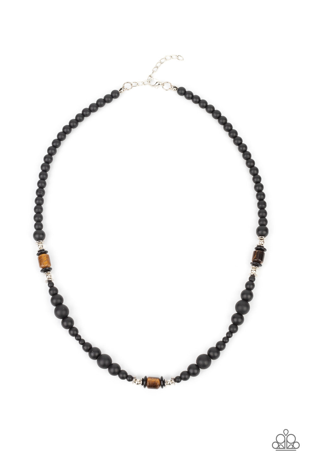 Paparazzi Necklace ~ Stone Synchrony - Brown Urban Necklace