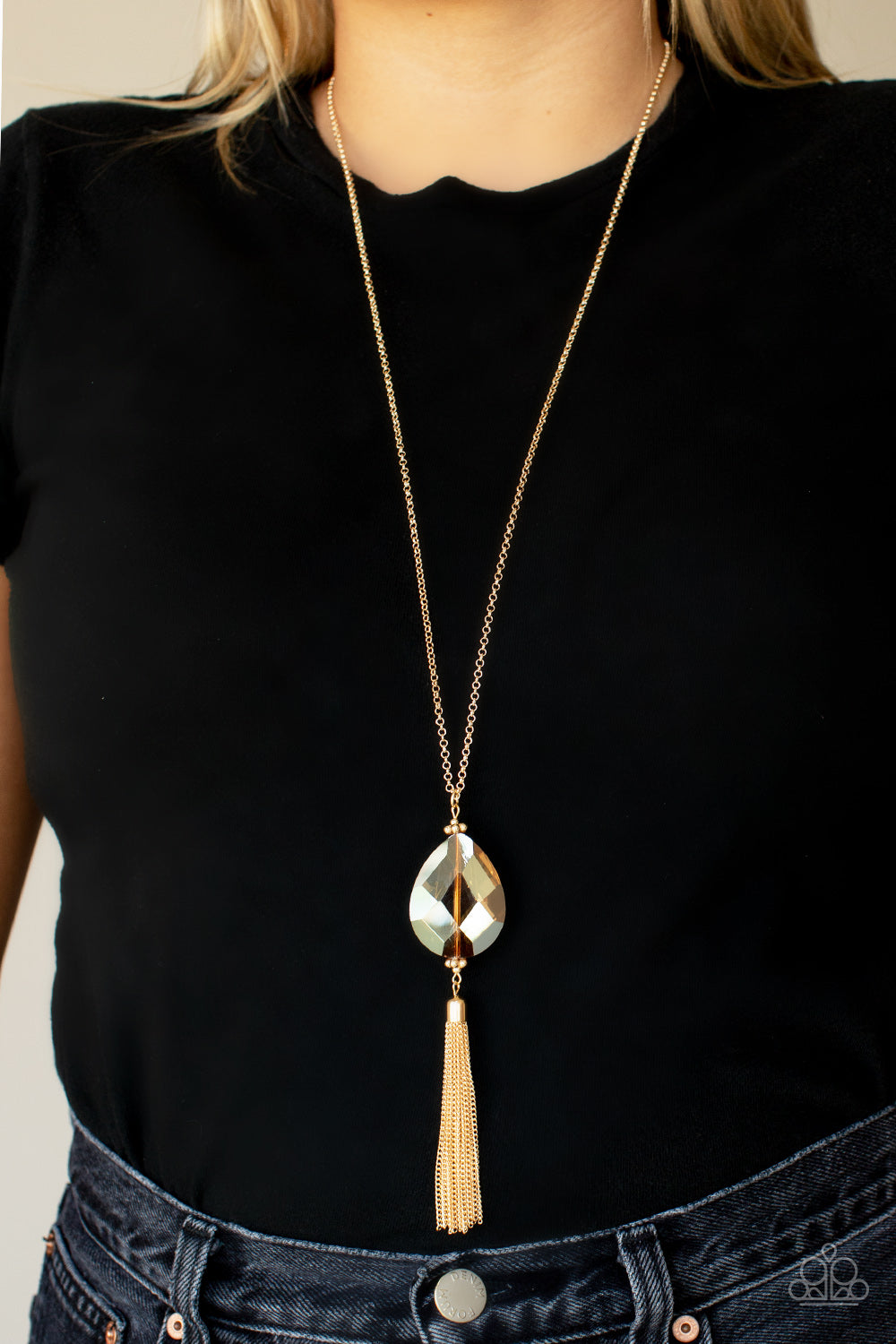 ​Interstellar Solstice - Gold Long Tassel Necklace. Get Free Shipping. #P2RE-GDXX-389XX