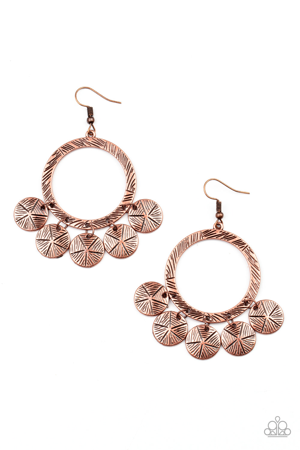 ​Paparazzi Trinket Tease Copper Earrings. Subscribe & Save. #P5WH-CPXX-153XX. Antique