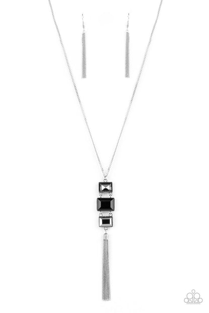 Uptown Totem Black Long Necklace Paparazzi ​Accessories. Get Free Shipping. #P2RE-BKXX-431XX