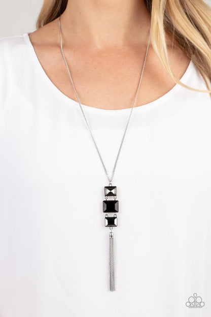 Paparazzi ​Uptown Totem Black Necklace. #P2RE-BKXX-431XX. Get Free Shipping.