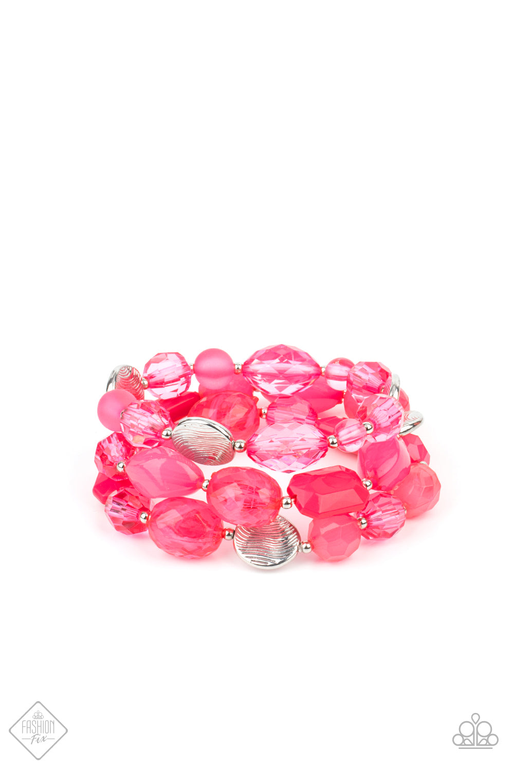 Paparazzi Oceanside Bliss Pink Bracelet. Subscribe & Save. #P9RE-PKXX-242ZY. Fashion Fix Bracelet
